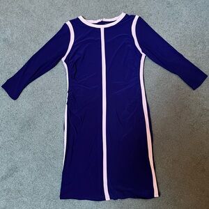 Lauren Ralph Lauren | Blue Midi Dress | Size 16